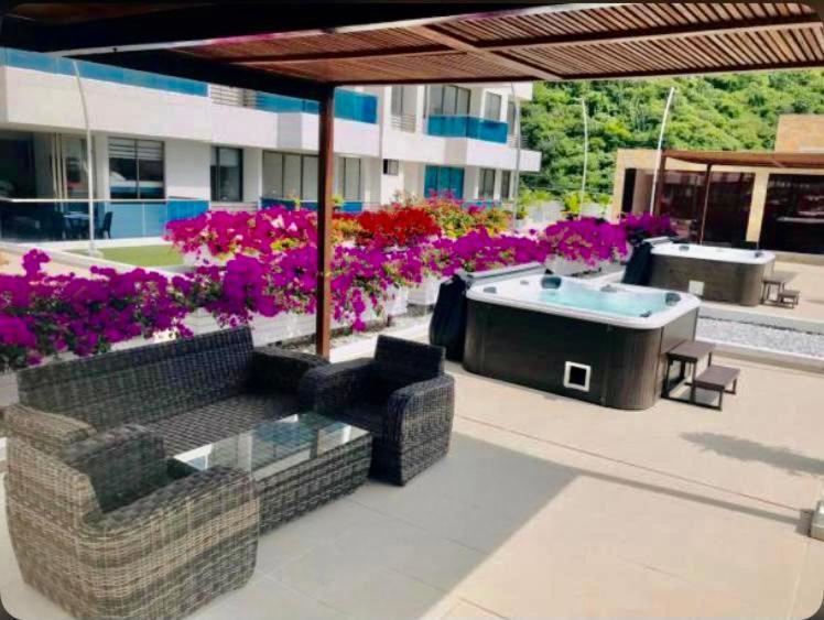 Samaria Club De Playa By Santa Marta Playa Resort, Preciosos Apartamentos En El Sector Exclusivo De Pozos Colorados Buitenkant foto